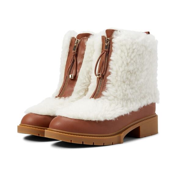 Coach Leona Shearling Boot, honeygum, C7456. Size 6 - Picture 1 of 12